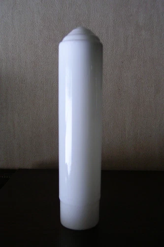 Vintage Art Deco Pillar Milk Glass Lamp Shade