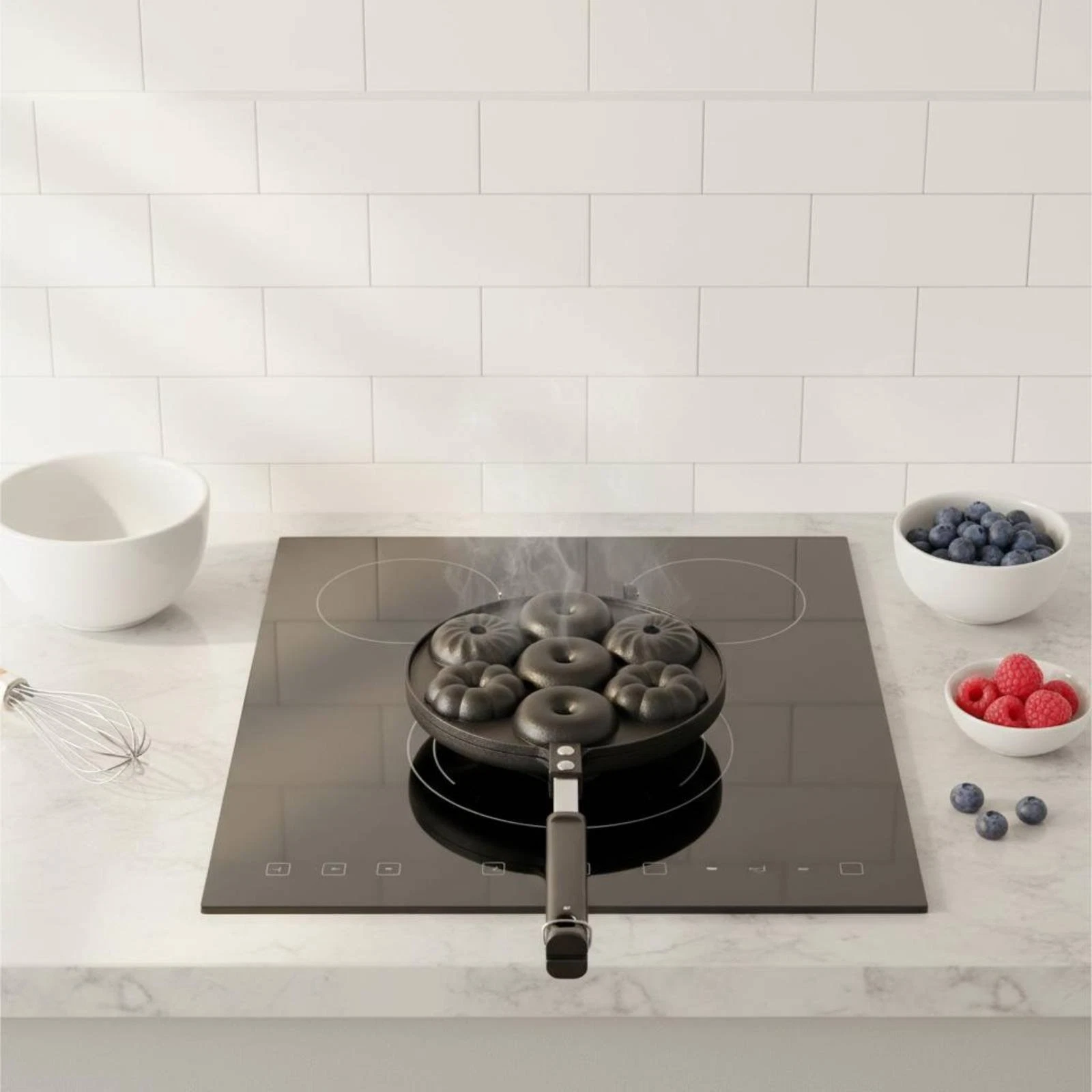 Double Sided Donut Pan-Stick Oven-Cooking Tool Heat Resistant for Home