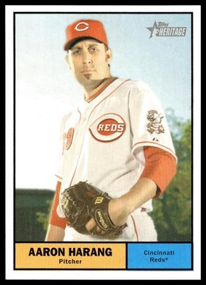 2010 Topps Heritage #9 Aaron Harang Cincinnati Reds NM+