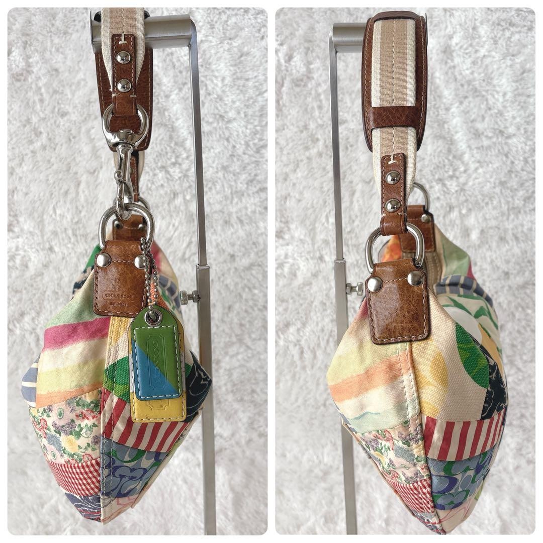 COACH Patchwork Hobo One Shoulder Bag Multi Color… - image 17