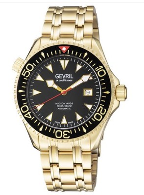 Gevril Men 48804 Hudson Yards Swiss Automatic Diver Limited Edition 493/500
