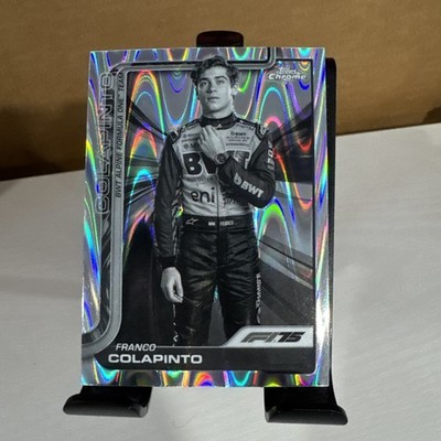 2025 Topps Chrome Formula 1 F1 Franco Colapinto #15 B&W RayWave Portrait SP