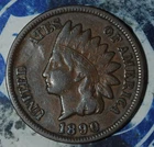 1890 Indian cent  {{{1A56