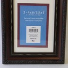 Mainstays Home Brushed Bronze Brown Collage Picture Frame 2 3.5x5 or 4x6 Photos — photo 2