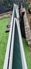 3m wide retractable manual wind out Awninga White frame & Green Fabric