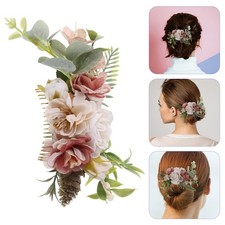 Wedding Hair Accessories Bridal White Hair Comb Flower Hair Piece
