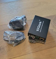 ipolex A Pair of Gigabit Ethernet Single-Mode SC Fiber Bidi Media Converter