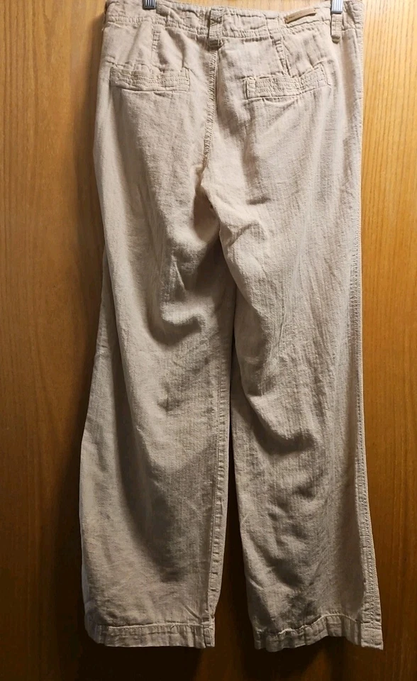 Pantalones para mujer Pilcro and the Letterpress Anthropologie mezcla de lino pierna ancha 6 Foto 2 de 4
