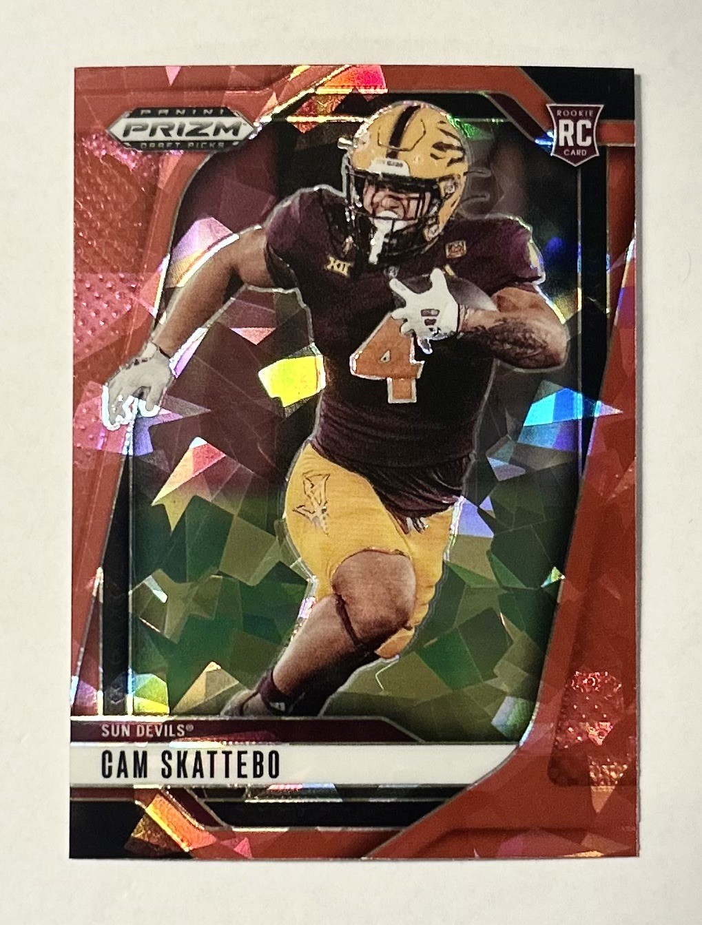 2025 Panini Prizm Draft Picks - Cam Skattebo #9 Red Ice Prizm (RC)