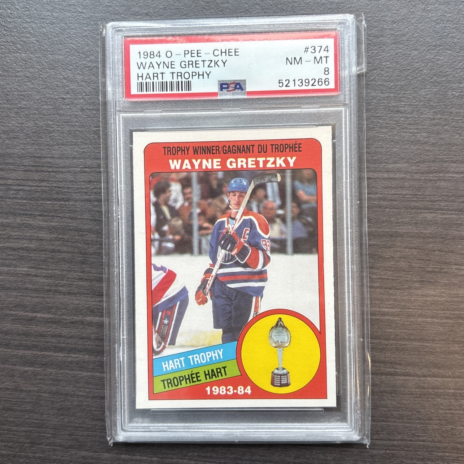 1984 O-Pee-Chee - Wayne Gretzky #374 PSA 8