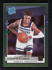 2020-21 Panini Donruss Rated Rookies Green Flood Jaden McDaniels #239 0d44