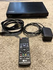 LG BP135 Blu-Ray disc/DVD Player - With Remote, HDMI Power Cord - Tested Works