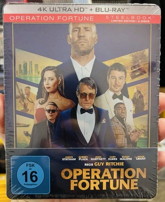 BRAND NEW Operation Fortune: Ruse de Guerre STEELBOOK (4K Blu Ray + Blu Ray)