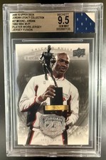 2009-10 Michael Jordan Legacy Collection Basketball #27 Jersey Fusion BGS 9.5