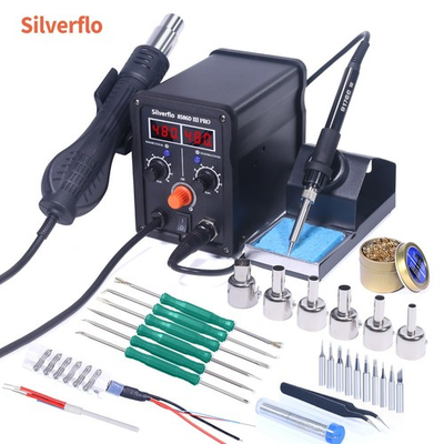 #ad #ad 780W 2 in 1 Digtial Soldering Station Kit Hot Air Rework station Tool Set $56.99