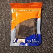 NanoSocks 3D Nano-Weave Technology Unisex Adult Compression Socks Black Size 2