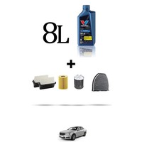 Hoffcar Wartungsset 4 Filter Und 8L ÖL FüR Mercedes Klasse E (W212) 350CDI 190