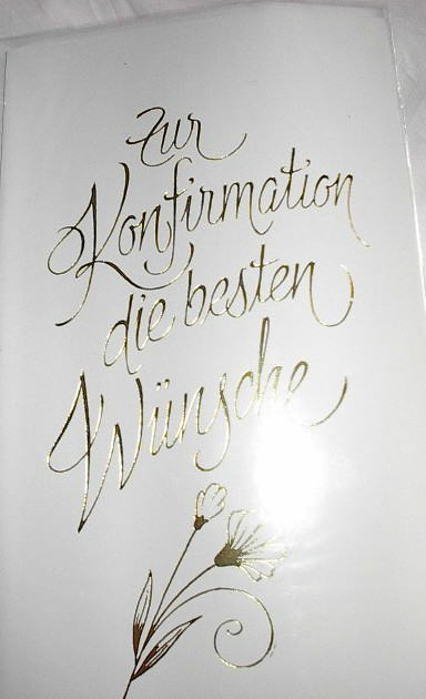 Konfirmation Karte mit Kuvert Sie kaufen 2 Karten K152 neu