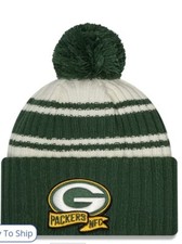 Green Bay Packers New Era On Field Sideline Beanie Knit Hat Cap NWT 2022
