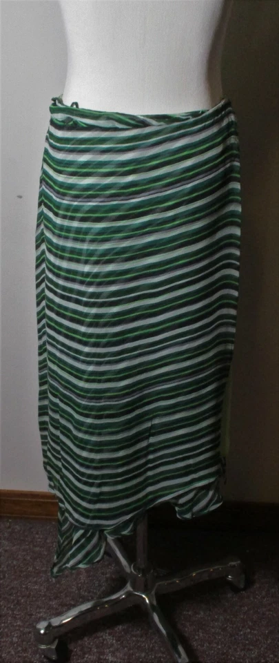 ALFANI зеленый 100% шелк надежном юбка размер 8 - Изображение 4 из 4