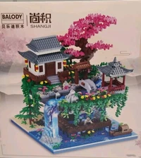 Balody Shangji Peach Blossom Pond Building Set Japanese Waterfall 3320 pcs READ