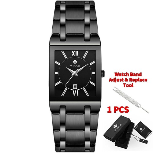 New Men Watches Classic Watch Waterproof Stainless Steel Quartz Wrist Watch - Picture 18 of 19