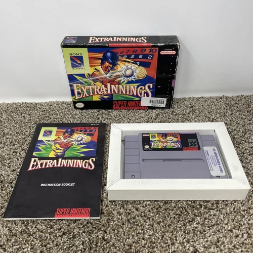 Extra Innings (SNES) Super Nintendo CIB Complete Box 1992 Sony Imagesoft RARE