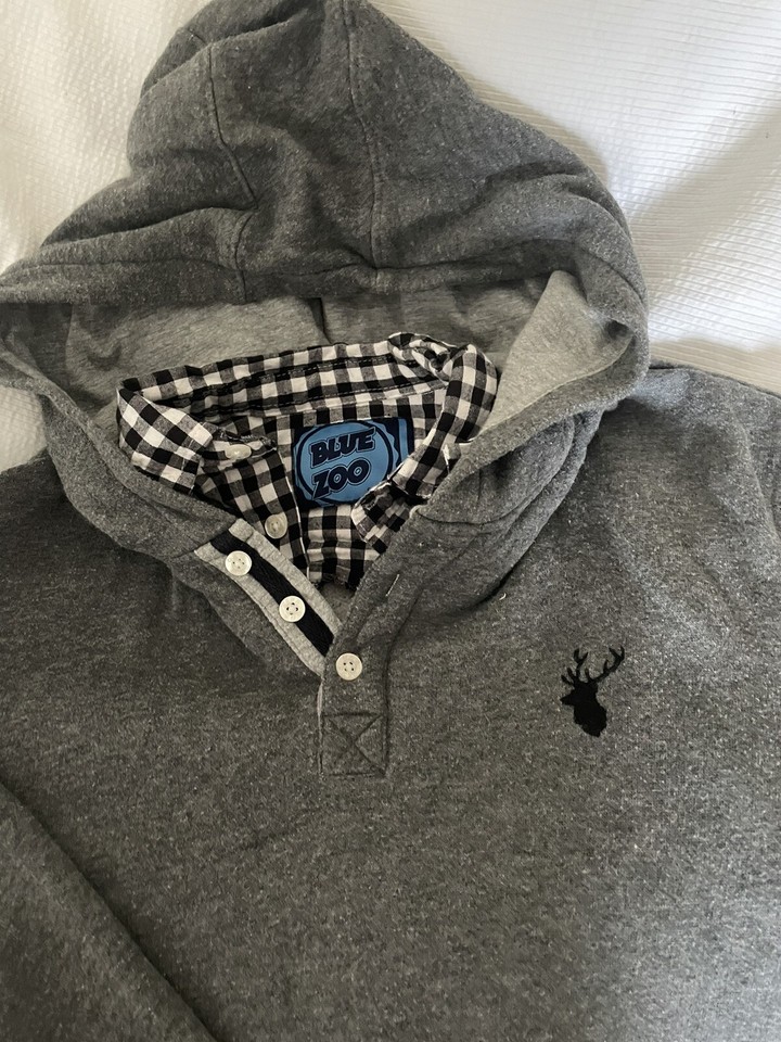 Boys Hoody Top Age 1112 Years Grey From Blue Zoo eBay