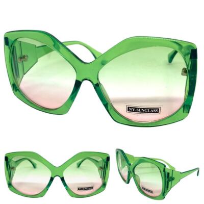 OVERSIZED EXAGGERATED VINTAGE RETRO Style SUN GLASSES Large  display picture 1