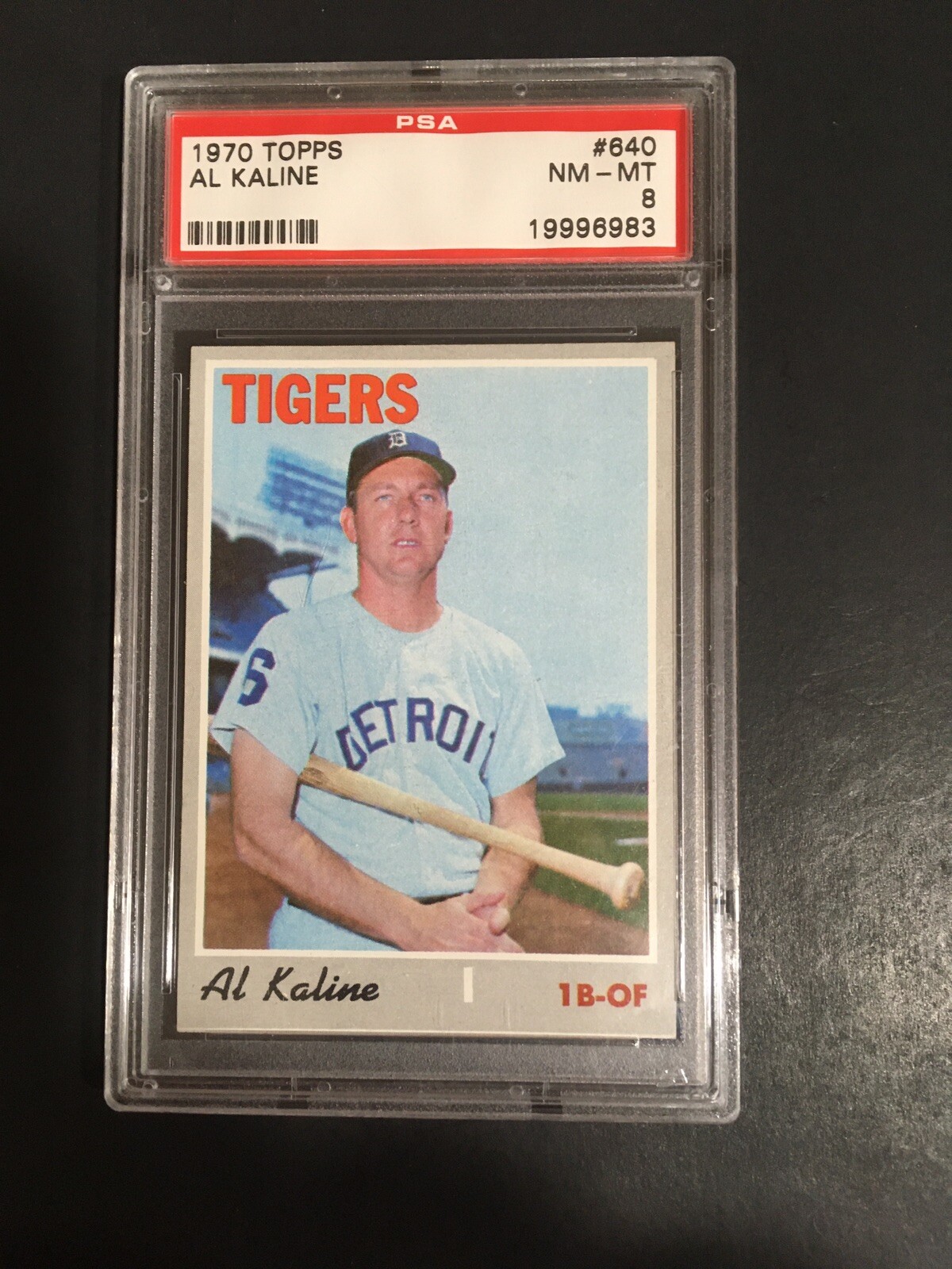 1970 TOPPS AL KALINE, #640, PSA 8, HOF (Free Shipping On Any 3!)