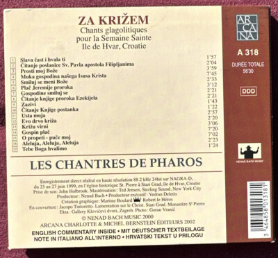 Les Chantres De Pharos - Za Krizem [CD] Charlotte & Michel