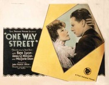 One Way Street Us Lobby Card Anna Q Nilsson Ben Lyon 1925 Old Movie Photo