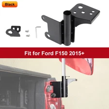Right Tailgate Hitch Mount Flag Pole Holder Flagpole For Ford F150 2015+ Black