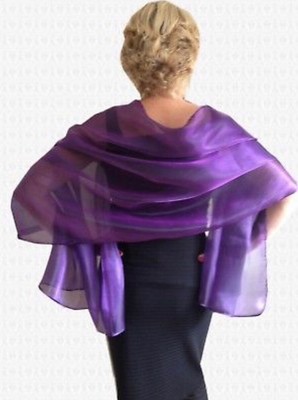 purple shawl wedding