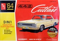 1964 Oldsmobile Cutlass 442 Hardtop 1:25 Amt Model Kit Bausatz AMT1066