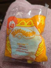 McDonald's Happy Meal Toy 4 Teletubbies Laa Laa Soft Toy Yellow Clip