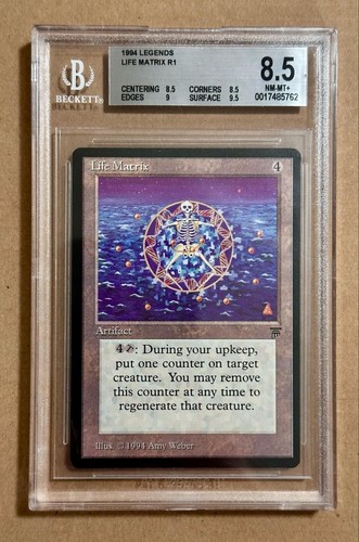 Life Matrix - Legends - MTG - BGS 8.5. NM-MT+. Quad ++ - Picture 1 of 2