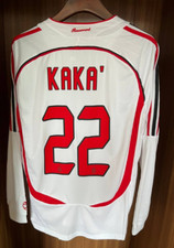 Kaka#22 AC Milan 06/07 Long Sleeve Retro Vintage Shirt Classic Jersey XL