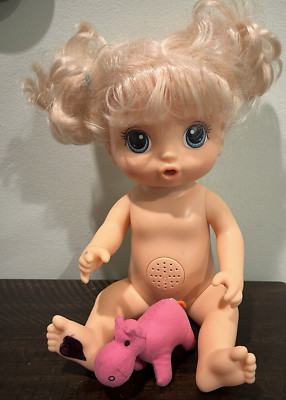 Baby Alive Doll talking baby Blue eyes Blonde Hair Multi Modes 2016
