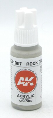 AK Interactive AK11007 Rock Grey [3rd Gen] (17ml Bottle) Acrylic Paint Stone 