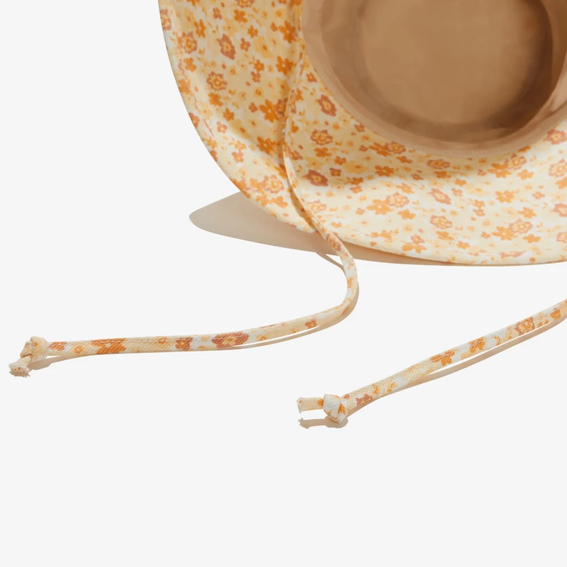 Lack Of Color Cotton Peach Bloom Floral Holiday Bucket Hat Sz S/M NWT Lack of Color Holiday Bucket PEACH BLOOM Hat Sz S.M Floral  main image 3