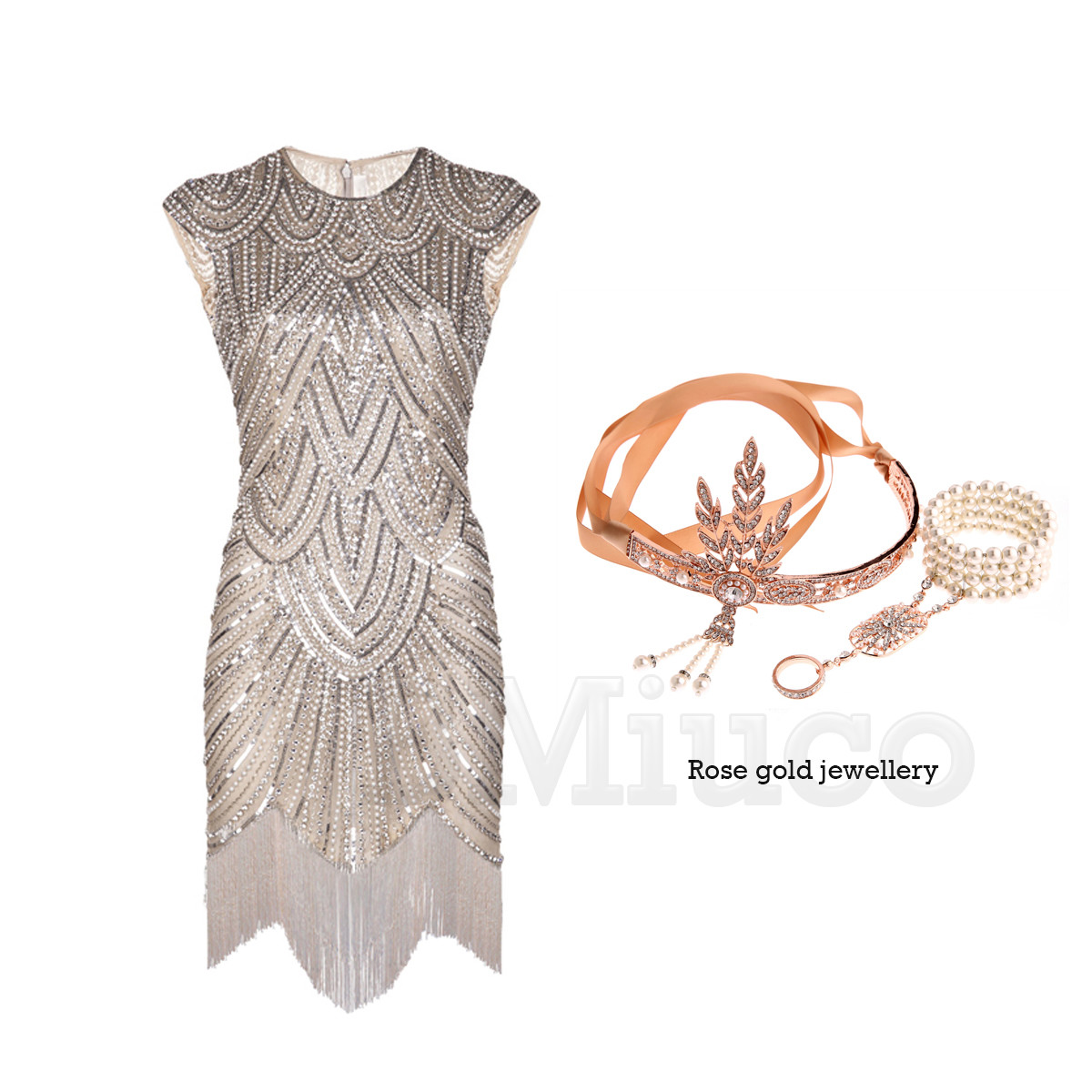 Flapper Dress Great Gatsby Party Vintage Evening Dresses Sequins Prom Gown  | eBay