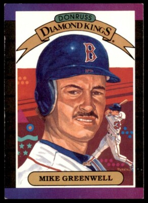 1988 Donruss Diamond Kings Mike Greenwell Boston Red Sox #1 | eBay