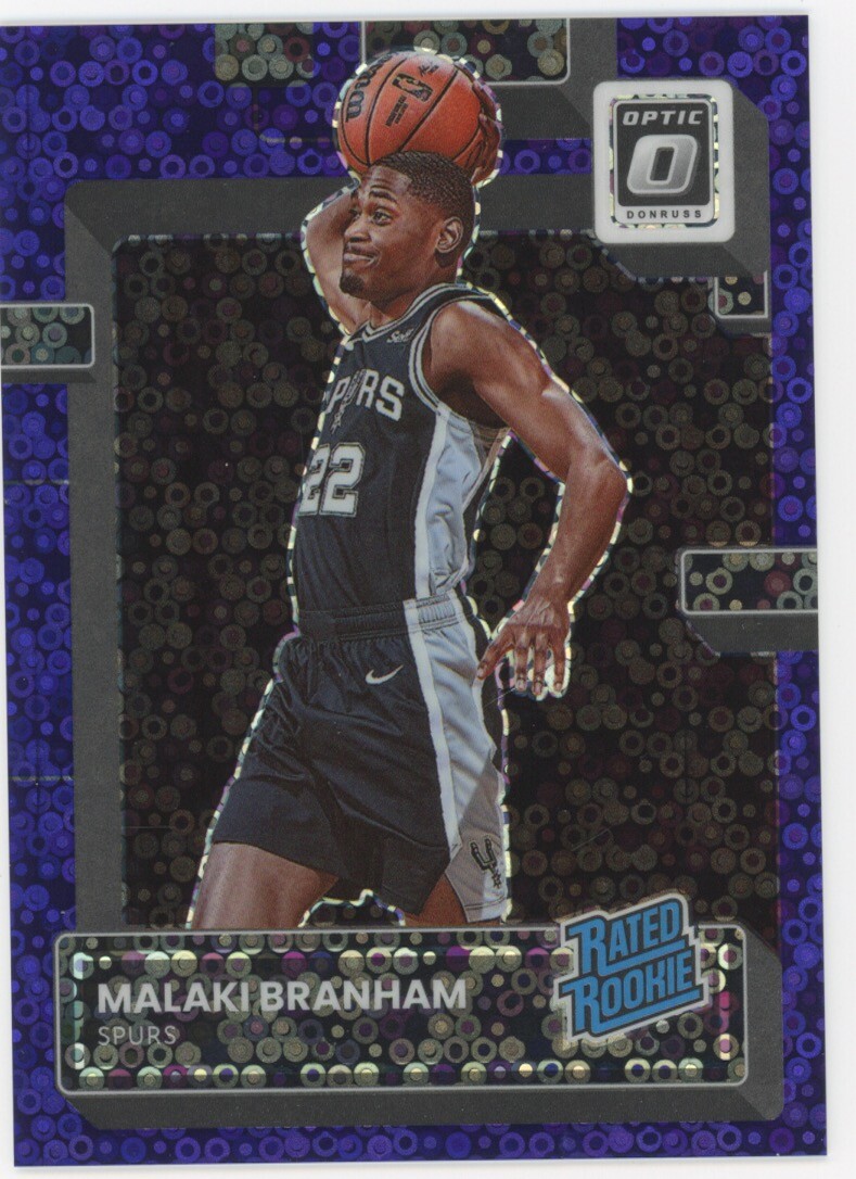 2022-23 Donruss Optic #222 Malaki Branham Fast Break Purple #/99