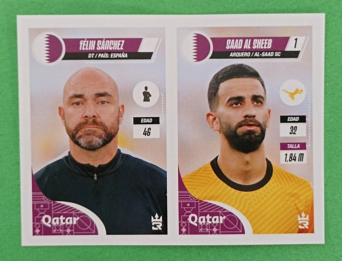2022 3R Qatar World Cup FIFA #049 FELIX SANCHEZ  SAAD AL SHEEB Qatar  Sticker | eBay