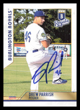 2019 Burlington Royals DREW PARRISH Signed Card autograph auto NATIONALS BRAVES