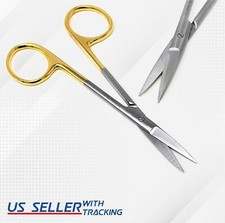 New TC Iris Scissors 4.5" Straight Surgical Dental Stainless Steel German Grade