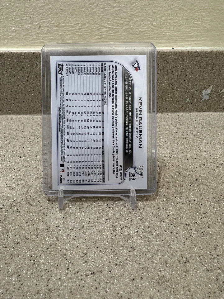 Kevin Gausman 2022 Tops Series Black /71 - Image 2 of 2