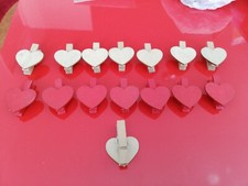 Lot De 15 Marques Place Ou Verres Cœurs Bois