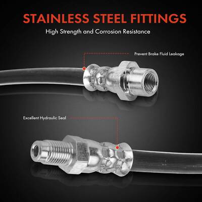 For V70 XC70 2PC Dorman Front Left & Right Brake Hydraulic Hose XH For V70 XC70 2PC Dorman Front Left & Right Brake Hydraulic Hose XH